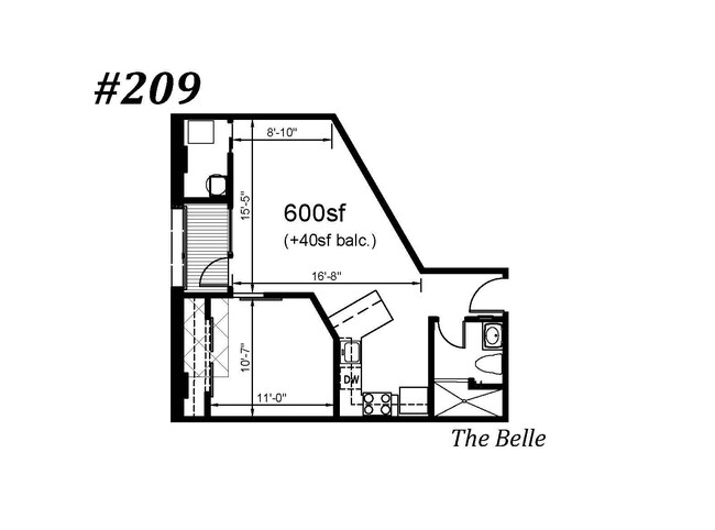 Floorplan - Landmark at 1700 Apartments