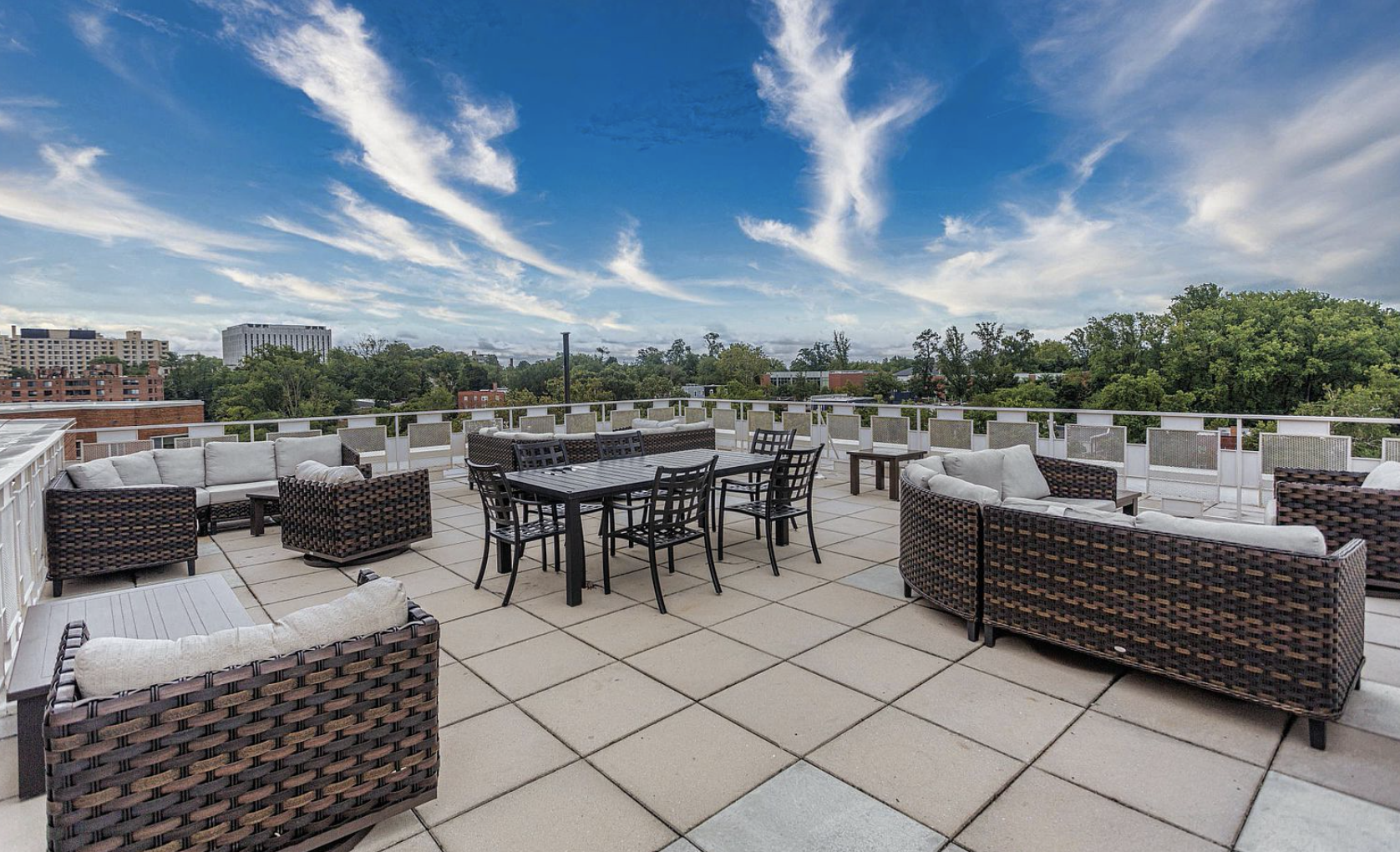 Rooftop Deck – Panoramic city views, perfect for relaxing. - 4000 Tunlaw Rd NW