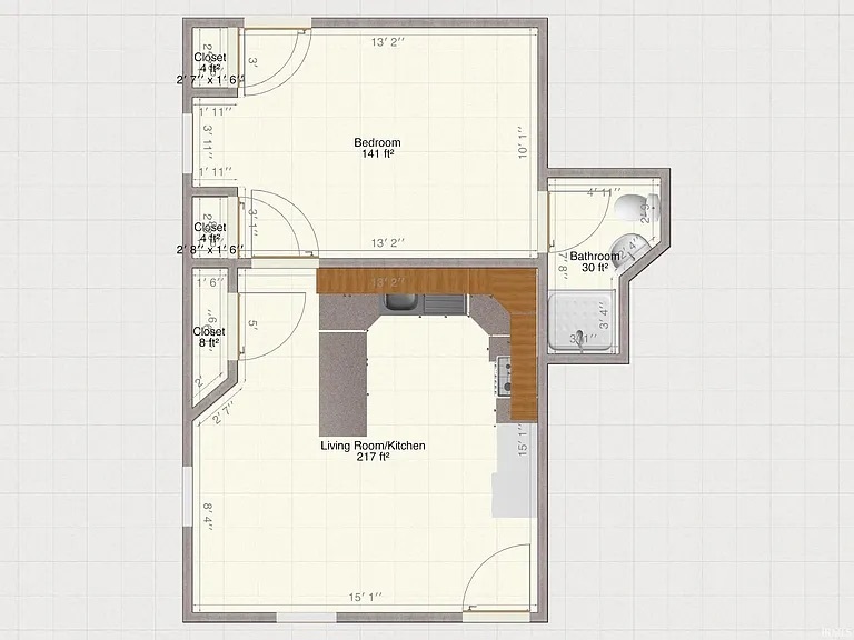 floor plan - 1105 S Rogers St