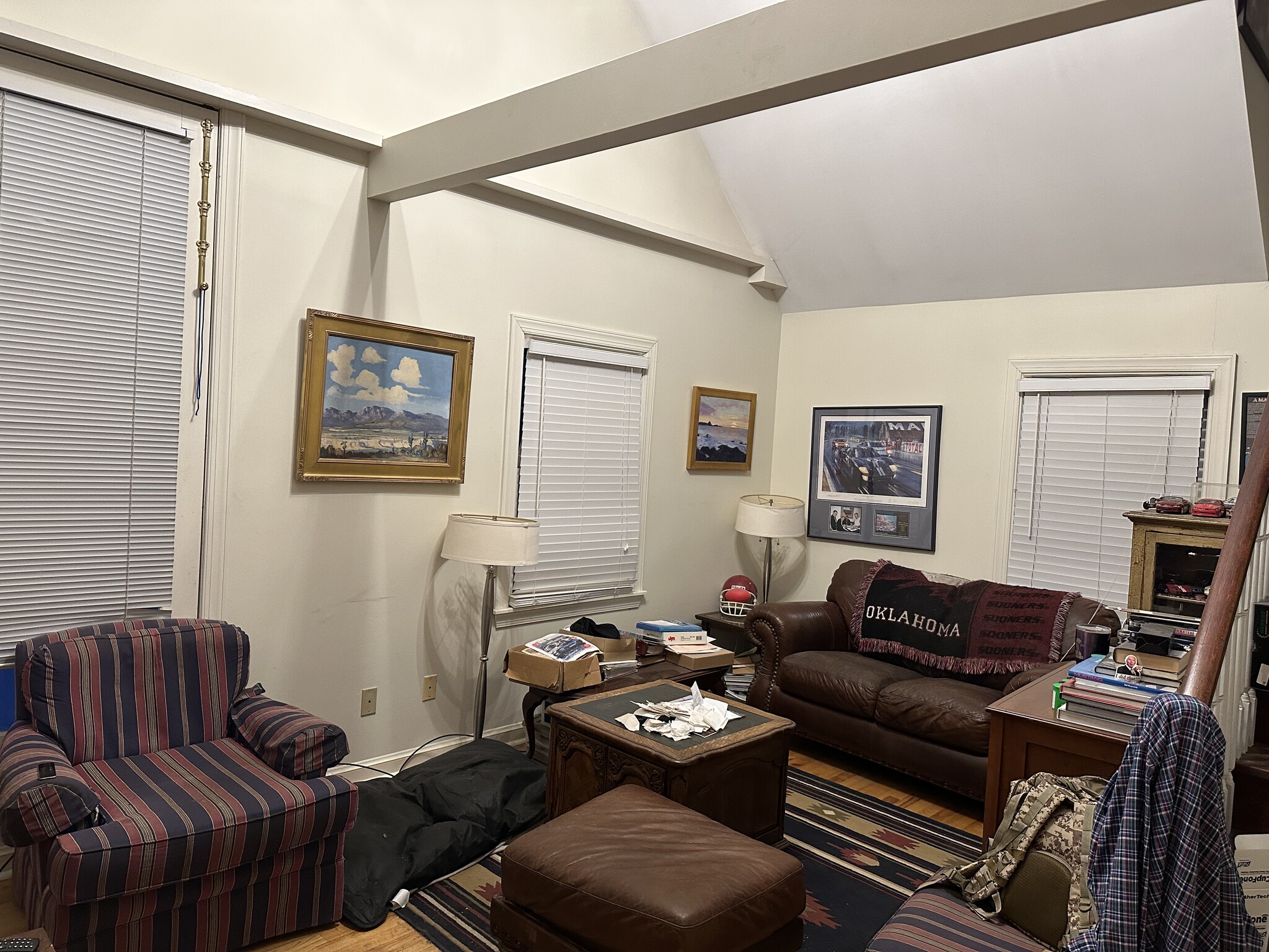 North Wall of LR w/ 8' door - 1203 E 25th St