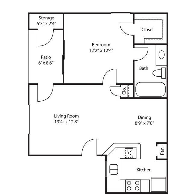 Floorplan - Mirada at La Jolla Colony Apartments