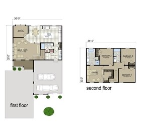Cedar Ridge, 2160 Sq Ft of Living Space - Townhomes on Bison & Cedar Ridge Twinhomes