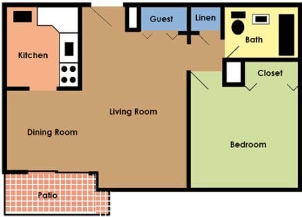 Floorplan - Executive Towers Apartments