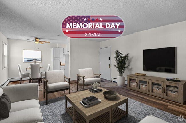 2 BR, 1 BA - Living Room - Flats at Fitz