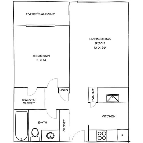 Floorplan - Laurel Crossing Apartment Homes