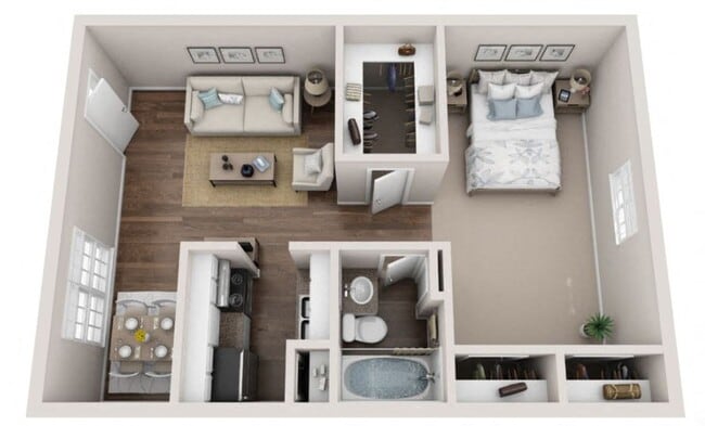 Floorplan - Bellaire Oaks Apartments