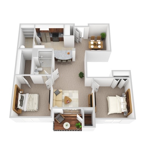 2 Bed 1 Bath - Grassfields Commons