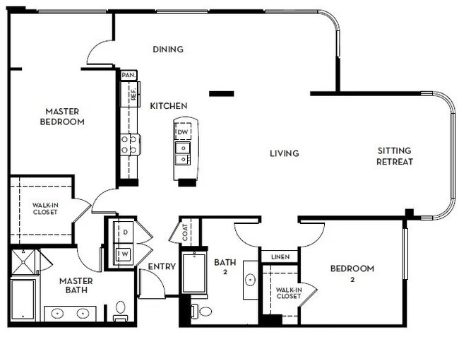 Floorplan - 5550 Wilshire at Miracle Mile by Windsor
