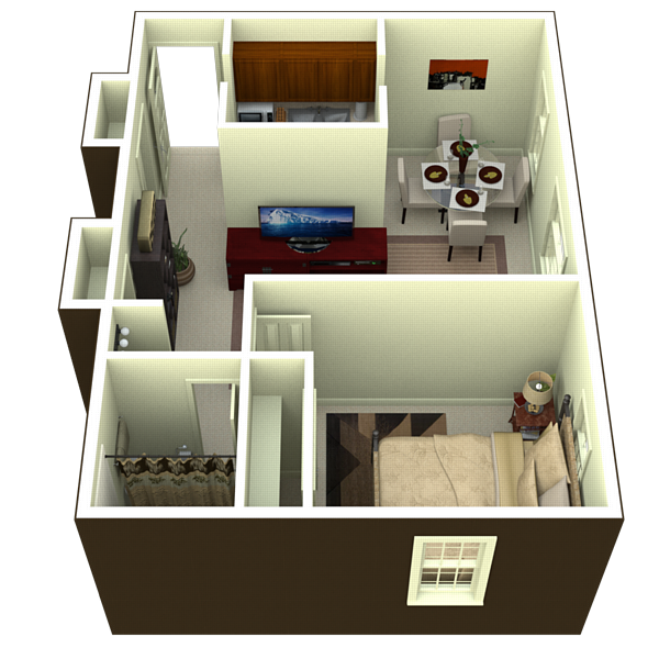 Floorplan - Brentwood Apartments