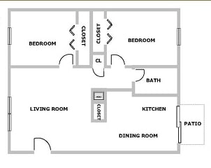 2BR/1BA - Heritage Apartments