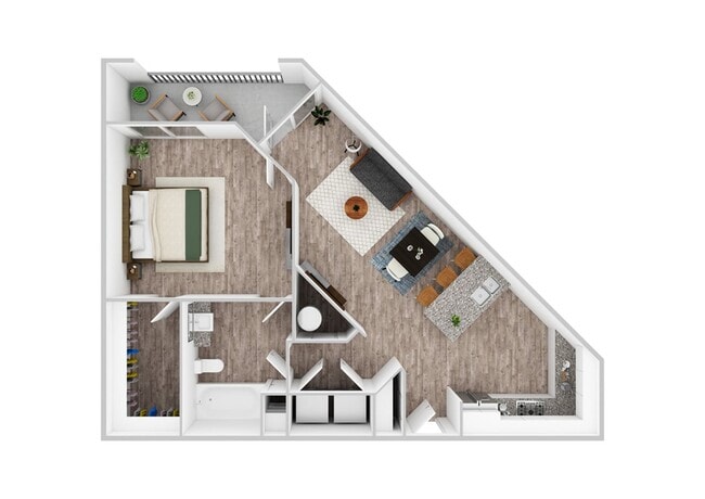 1 Bedroom | 1 Bath | 815 SF - Cyan Craig Ranch Apartments