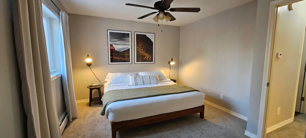 King bed in Primary - 625 E 22nd Ave