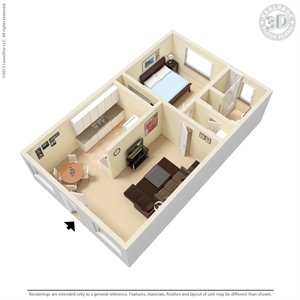 1BR/1BA - Casa De Jerardo