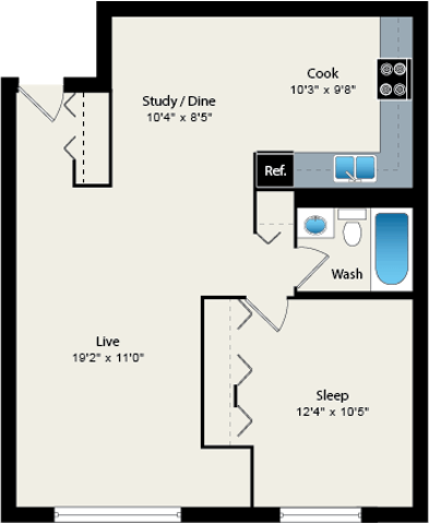 Floorplan - Reside 707