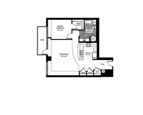 1BR/1BA - The Pinnacle at City Park South