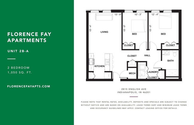 Floorplan - Florence Fay School Senior Apartments