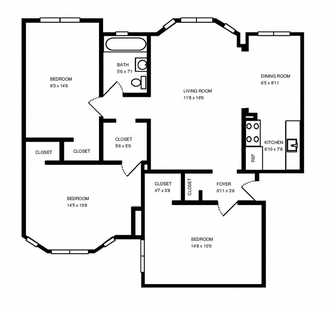 Floorplan - 1033 W Loyola