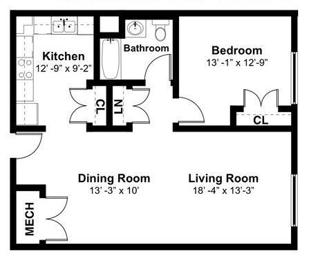 Floorplan - Swinburne Commons Apartments
