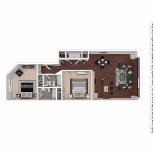 2 Bed 2 Bath 1025 sqft - Ribbon Place