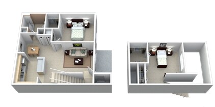 2BR/1BA - Portage Commons Apartment Homes