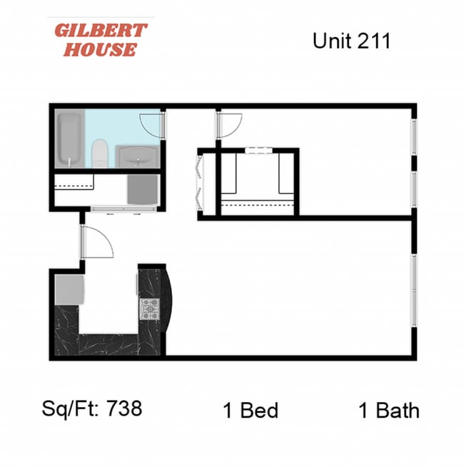 Floorplan - Gilbert House Apartments