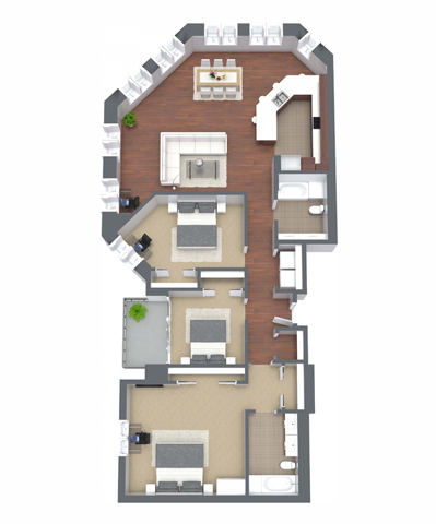 Floorplan - Nineteen800 Apartments