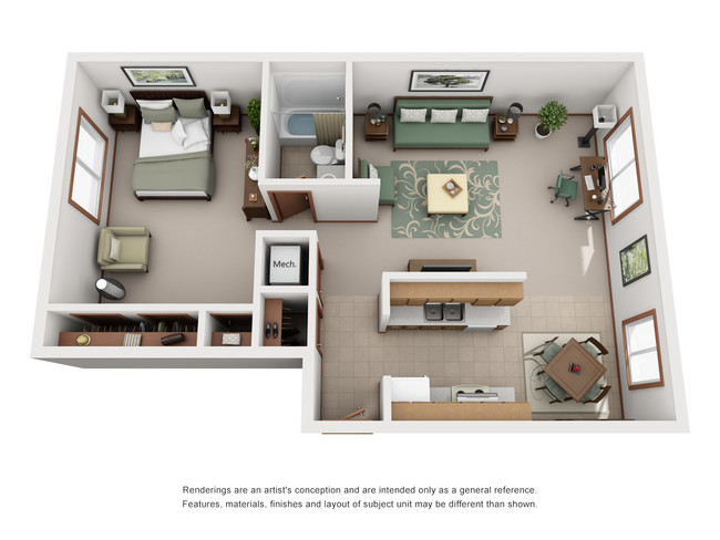 Floorplan - Heritage Apartments