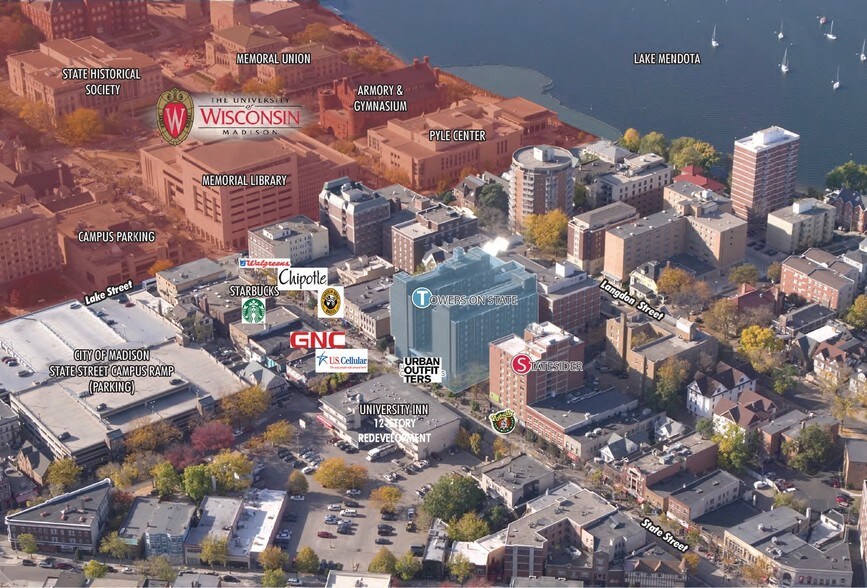 Aerial Photo - Towers on State