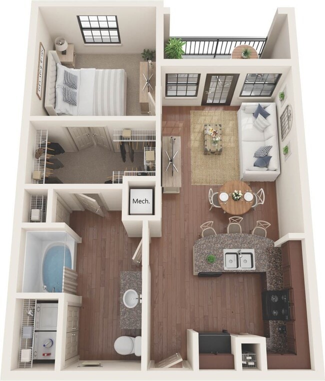 Floorplan - CREEKSIDE VUE APARTMENTS