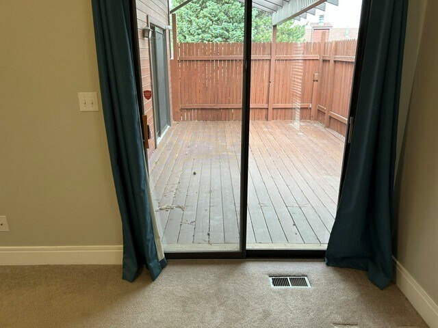 access to deck from master bedroom - 1306 E 1990 S