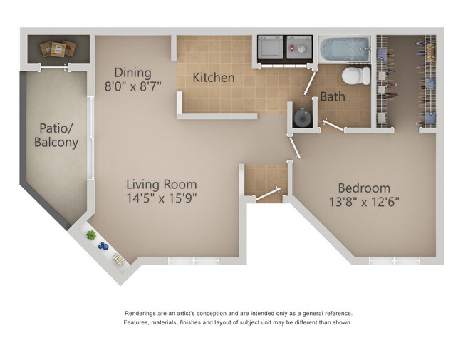 Floorplan - La Calera Apartments