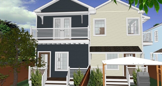 Rear Balcony and Porch - 2500 22nd Ave N