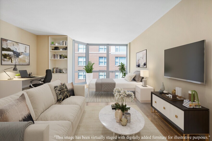 Living Room--Virtually Staged - 21 W Goethe St
