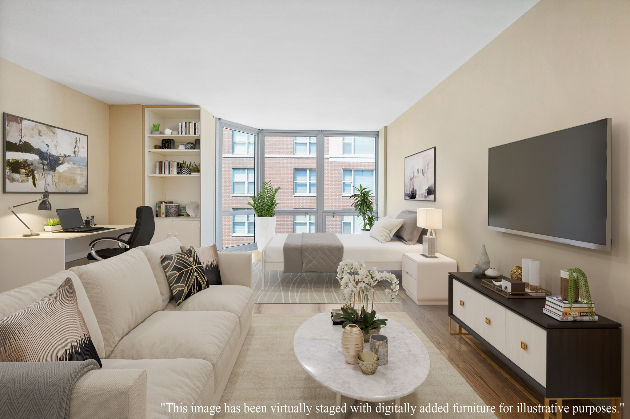Living Room--Virtually Staged - 21 W Goethe St