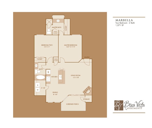 Floorplan - Boca Vista Apartments