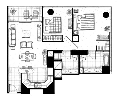 2BR/2BA - Hawaiki Tower