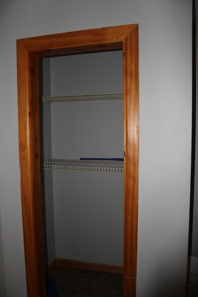 closet storage in bathroom - 5857 Highway 161