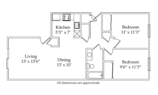 2BR/1BA - Park At Westridge