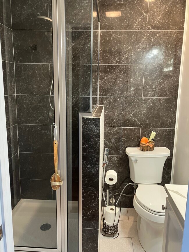 Bathroom with shower and bidet - 2215 Kenner Ave