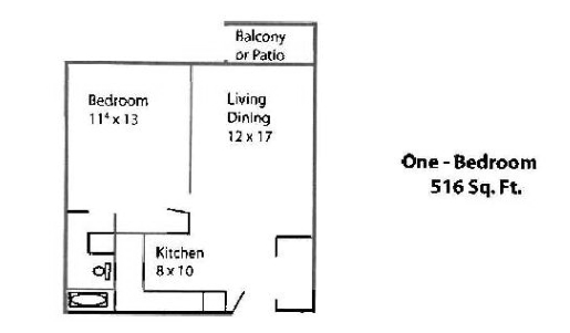 1BR/1BA - Asbury Woods Senior Apartments