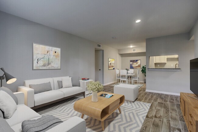 Spacious living room - looking in. - 1880 White Oak Dr. Apt 119