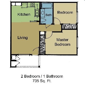 2BR/1BA - Vintage Grove