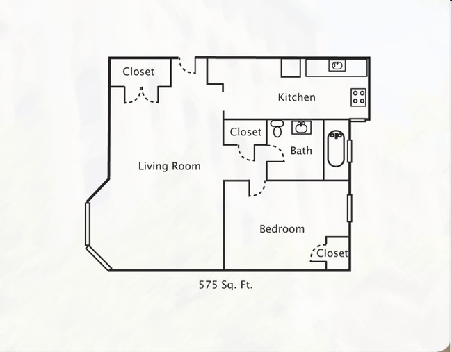 1BR/1BA - Hadley Hall Apartments