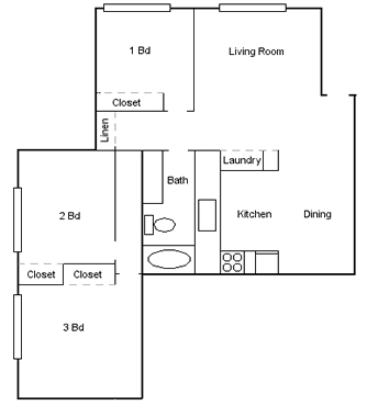 3BR/1BA - Woodside Village