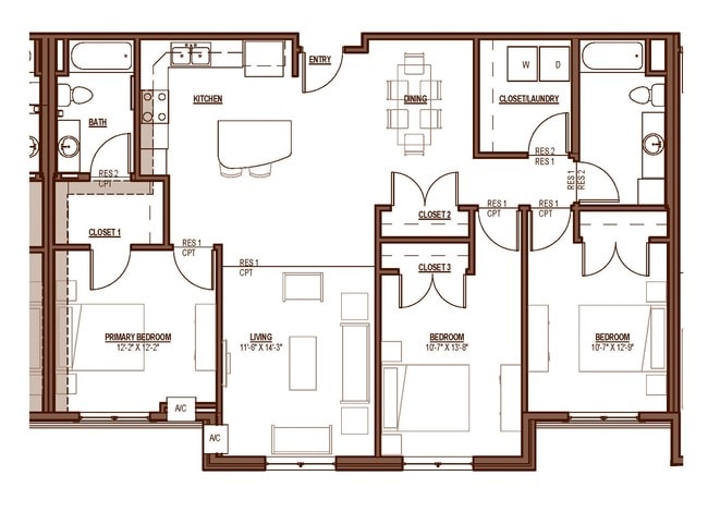 3BR/2BA - Bottineau Ridge