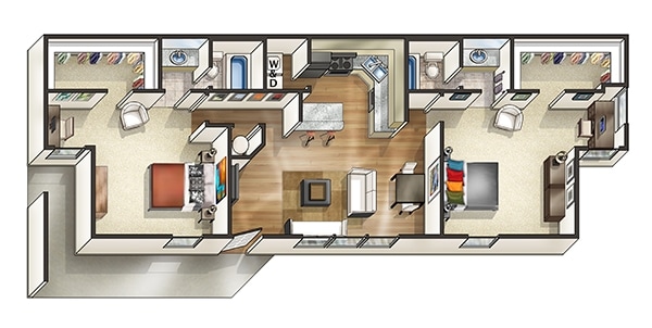 2BR/2BA - Evergreen Auburn