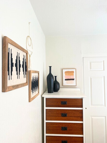 Bedroom 3: Stylish dresser & a spacious closet with a hamper & hangers for your convenience. - 1795 W 28th St