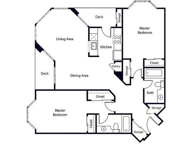 2BR/2BA - Bayside Village