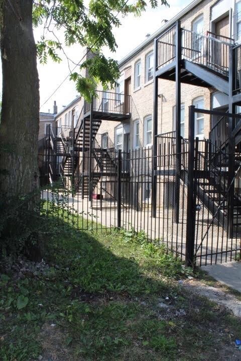 back yard and porch - 1623 W 61st St