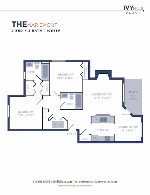 Floorplan - Ivy Hills Living Spaces